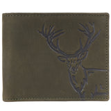 LONDON ALLEY Elk Minimalistic Vintage Brown Men's Leather Wallet | RFID Protected | Card Slots | Coin Pocket.