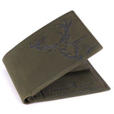 LONDON ALLEY Elk Minimalistic Vintage Brown Men's Leather Wallet | RFID Protected | Card Slots | Coin Pocket.