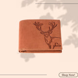 LONDON ALLEY Rakhi Gift Hamper - Elk Vintage Brown Leather Wallet, Reversable Brown/Black Belt & Traditional Rakhi Combo Gift Box for Men