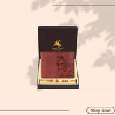 LONDON ALLEY Rakhi Gift Hamper for Brother – Davin Leather Wallet and Rakhi Combo Gift Set for Brother/Men