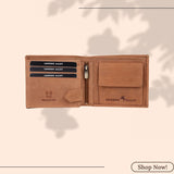 London Alley Rhino Vintage Leather Wallet For Men, 6 Card Slot | RFID Blocking