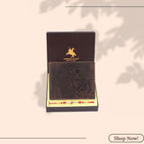 LONDON ALLEY Rakhi Gift Hamper for Brother – Davin Leather Wallet and Rakhi Combo Gift Set for Brother/Men