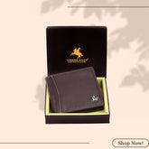 London Alley Slavia Leather Wallet For Men, 6 Card Slot | RFID Blocking