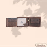 LONDON ALLEY Anchor Vintage RFID Blocking Men's Leather Wallet