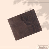 LONDON ALLEY Zale Vintage Brown Men's Leather Wallet