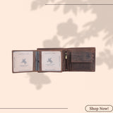 LONDON ALLEY Anchor Vintage RFID Blocking Men's Leather Wallet