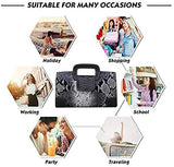 London Alley Printed Leather Mini Handbag for Women with Top Handle | Crossbody Bag for Girls with Adjustable & Detachable Sling Strap | Suitable for Everyday.