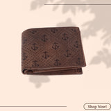 LONDON ALLEY Anchor Vintage RFID Blocking Men's Leather Wallet