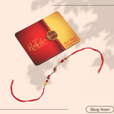 London Alley Harley Rakhi Gift Hamper for Brother - Men's Vintage Brown Leather Wallet, Keyring and Rakhi Combo Gift Set for Brother