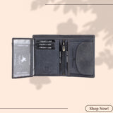 LONDON ALLEY Alex Vintage RFID Blocking Leather Notecase Wallet