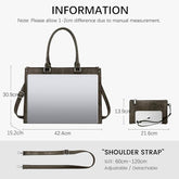 London Alley Women's Office Laptop Tote Bag | Stylish Tote for 13.5-inch Laptop | Multiple Compartment | Adjustable long Strap.