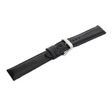 London Alley 20 mm Black Genuine Leather Strap for Men