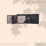 LONDON ALLEY Astor Vintage Men's Leather Wallet | RFID Protected | 6 Card Slots | Gift Box included.