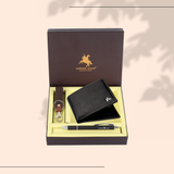 London Alley Premium Wallet Gift Set – 8 Card Slots, Keychain & Pen