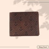 LONDON ALLEY Anchor Vintage RFID Blocking Men's Leather Wallet