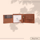 LONDON ALLEY Dave Vintage RFID Blocking Men's Leather Wallet