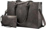London Alley Women's Office Laptop Tote Bag | Stylish Tote for 13.5-inch Laptop | Multiple Compartment | Adjustable long Strap.