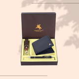 London Alley Premium Wallet Gift Set – 8 Card Slots, Keychain & Pen