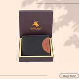 LONDON ALLEY Astor Vintage Men's Leather Wallet | RFID Protected | 6 Card Slots | Gift Box included.