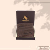 LONDON ALLEY Drake Vintage Brown RFID Blocking Men's Leather Wallet