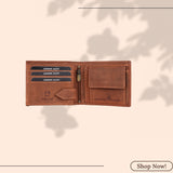 LONDON ALLEY Dave Vintage RFID Blocking Men's Leather Wallet