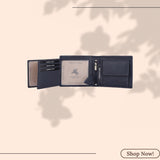 LONDON ALLEY Rakhi Gift Hamper for Brother - Classic brown Men's Leather Wallet, Keyring and Rakhi Combo Gift Set for Brother/Mens.