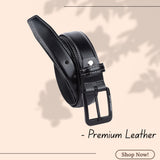 LONDON ALLEY Top Grain Genuine Leather Handmade Belt | Formal/Casual Belt for Men | 48 inches length | Adjustable size fits Waist 28-42 inches
