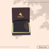 LONDON ALLEY Astor Vintage Men's Leather Wallet | RFID Protected | 6 Card Slots | Gift Box included.