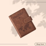 London Alley Tan Map Embossed Passport holder with Cash/card Compartment and Compact design.