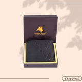 LONDON ALLEY Elk Vintage Brown RFID Blocking Men's Leather Wallet