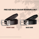 London Alley Swiss Premium Wallet & Reversible Belt Gift Set for Men