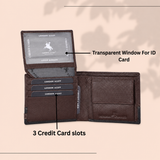 London Alley Premium Men's Wallet Combo – Wallet, Keychain & Pen