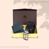 London Alley Swiss Premium Wallet & Reversible Belt Gift Set for Men