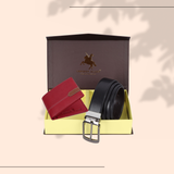 London Alley Swiss Premium Wallet & Reversible Belt Gift Set for Men