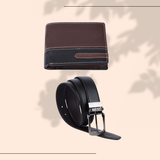 London Alley Premium Wallet & Reversible Belt Gift Set for Men