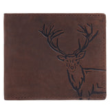 London Alley Elk Vintage RFID Blocking Leather Wallet & Pen Combo Gift Set for Men