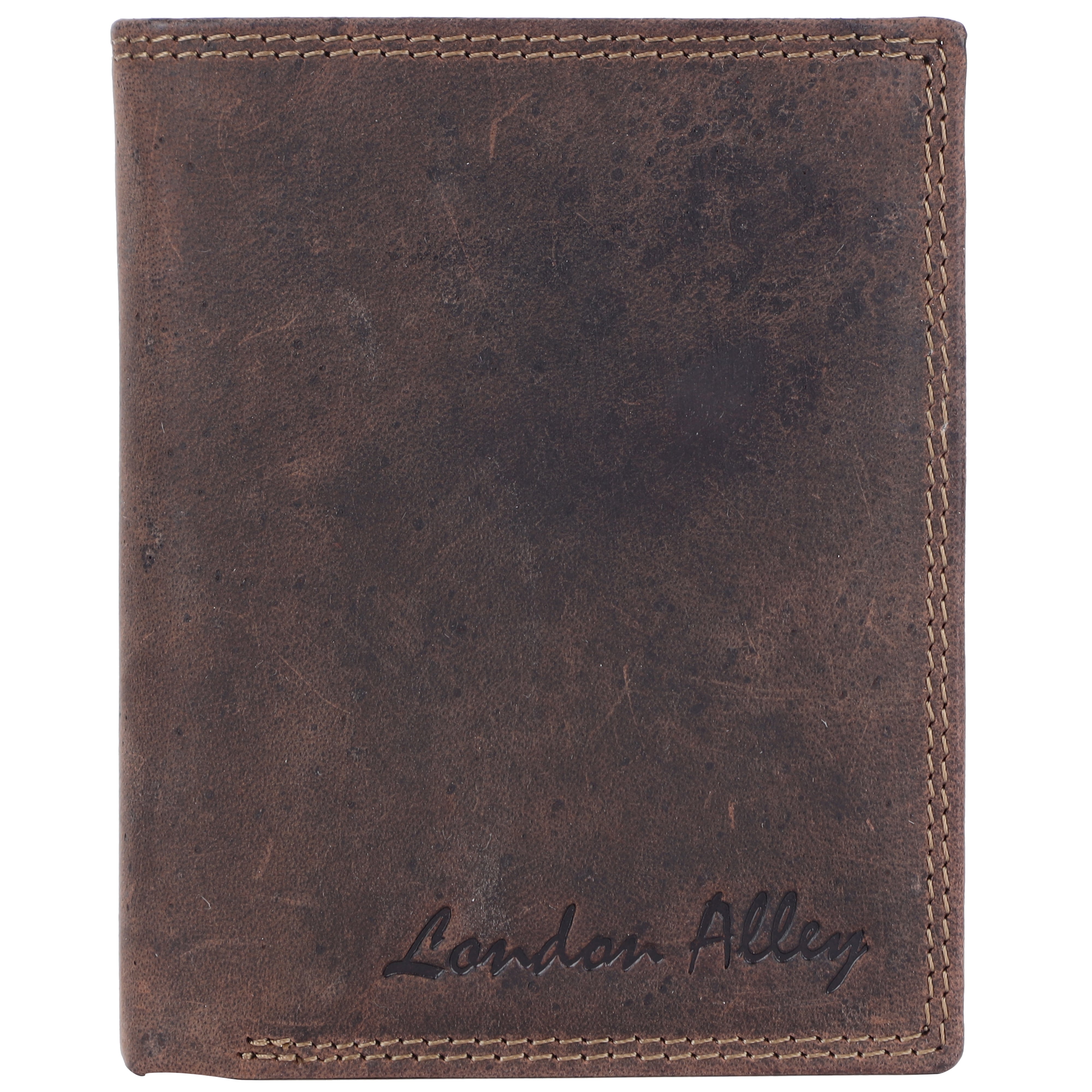 LONDON ALLEY Hunter Leather Stylish RFID blocking Credit Card Holder | Bifold Note Case Wallets for Men with Multiple Card slots.