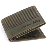 LONDON ALLEY Drake Vintage Green Men's Leather Wallet