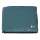 London Alley Martin Green Leather Wallet For Men | RFID Protected | Classic leather Wallet