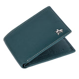 London Alley Martin Green Leather Wallet For Men | RFID Protected | Classic leather Wallet