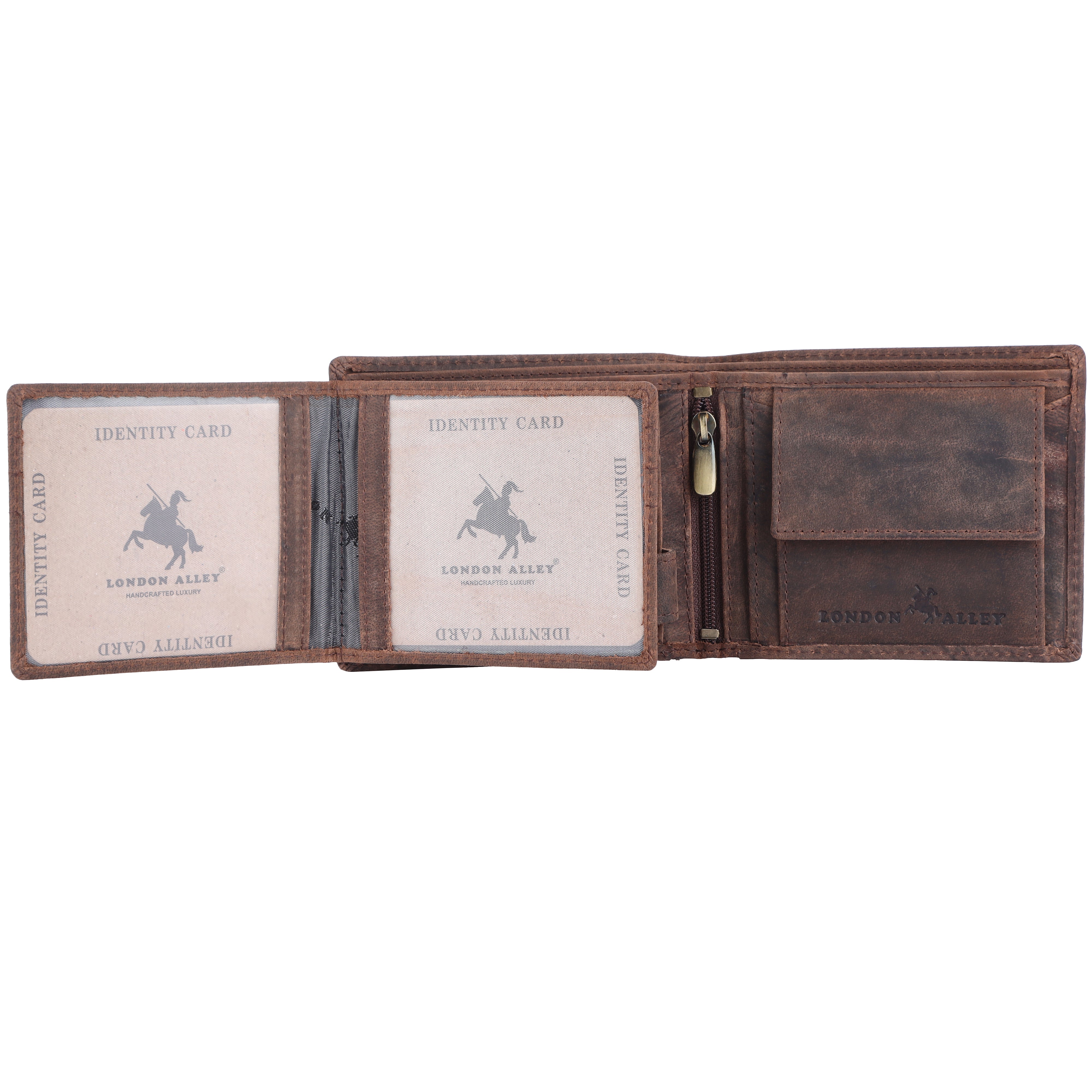 LONDON ALLEY Flex Vintage Brown Men's Leather Wallet