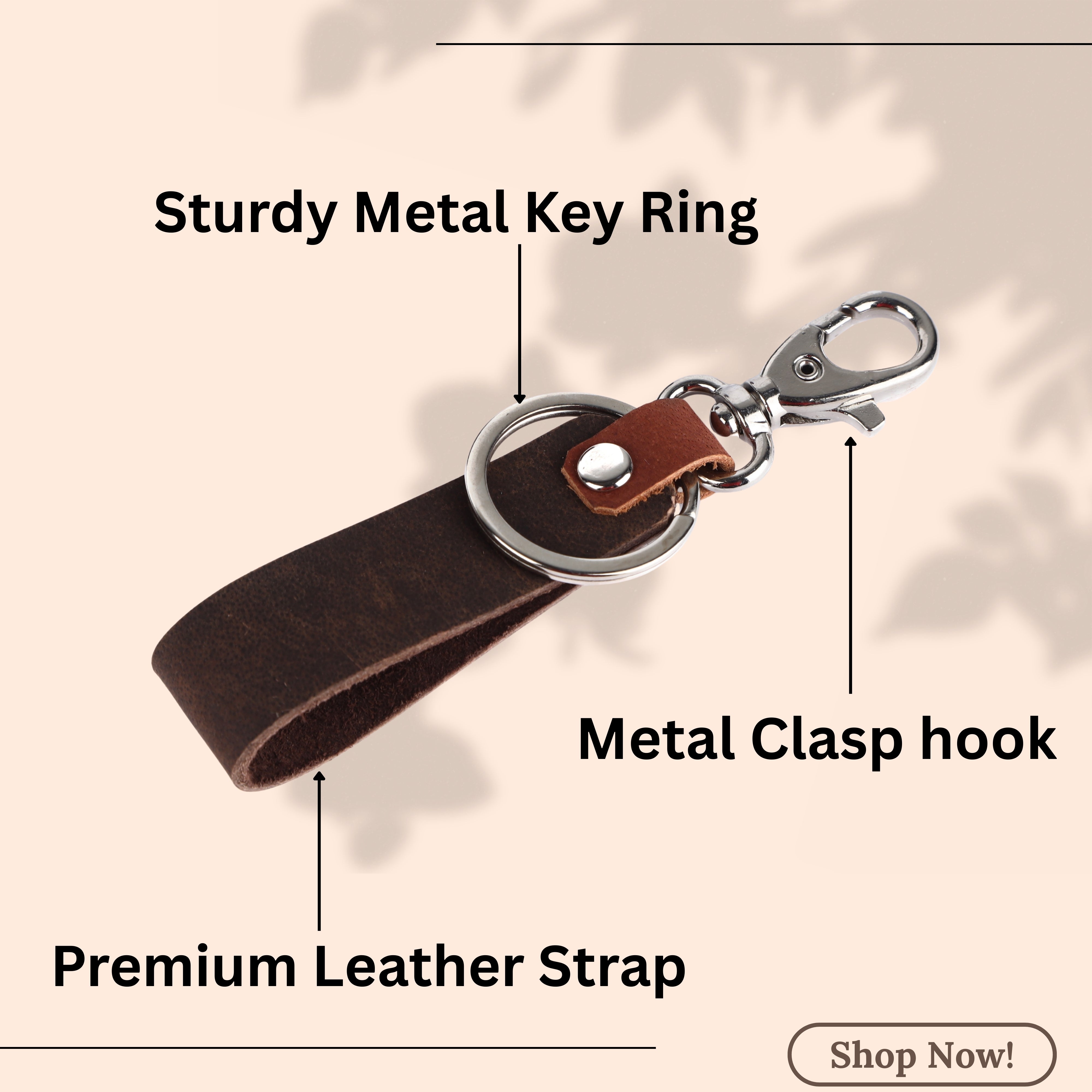 LONDON ALLEY Ash Classic Black Leather Wallet, Keyring & Pen Combo Gift Hamper for Men