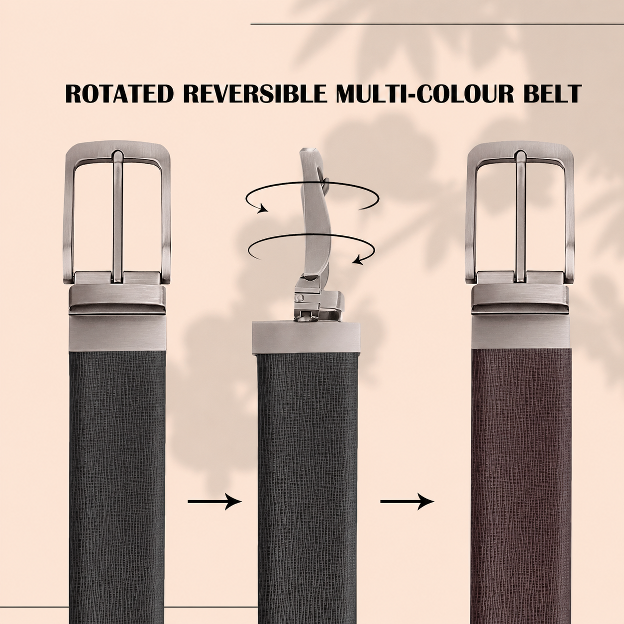 London Alley Swiss Premium Wallet & Reversible Belt Gift Set for Men