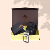 London Alley Swiss Premium Wallet & Reversible Belt Gift Set for Men