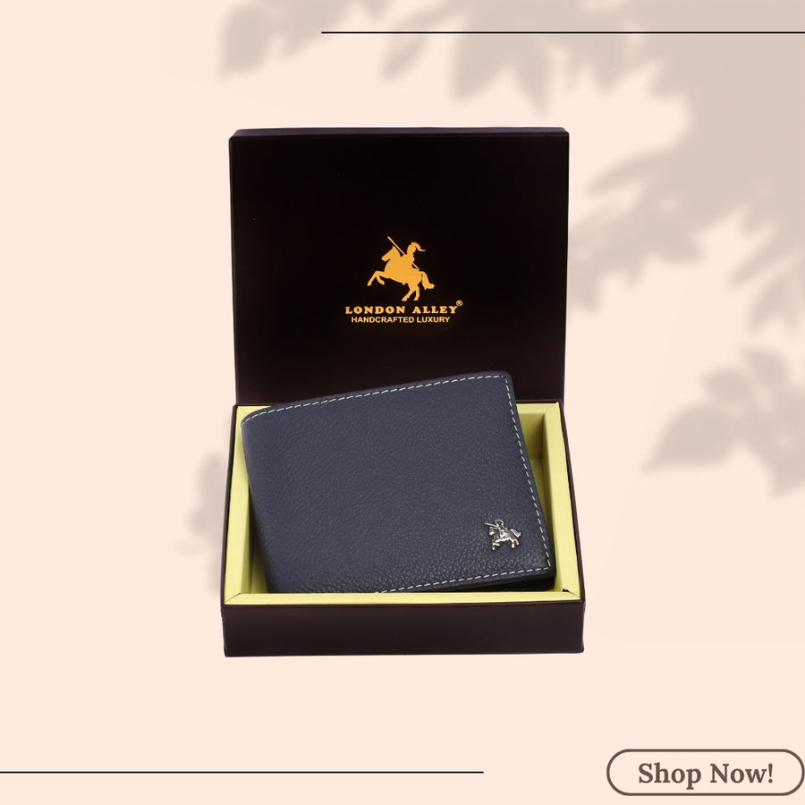 LONDON ALLEY Aston  Leather  Wallet | RFID Protected | Classic Leather Wallet