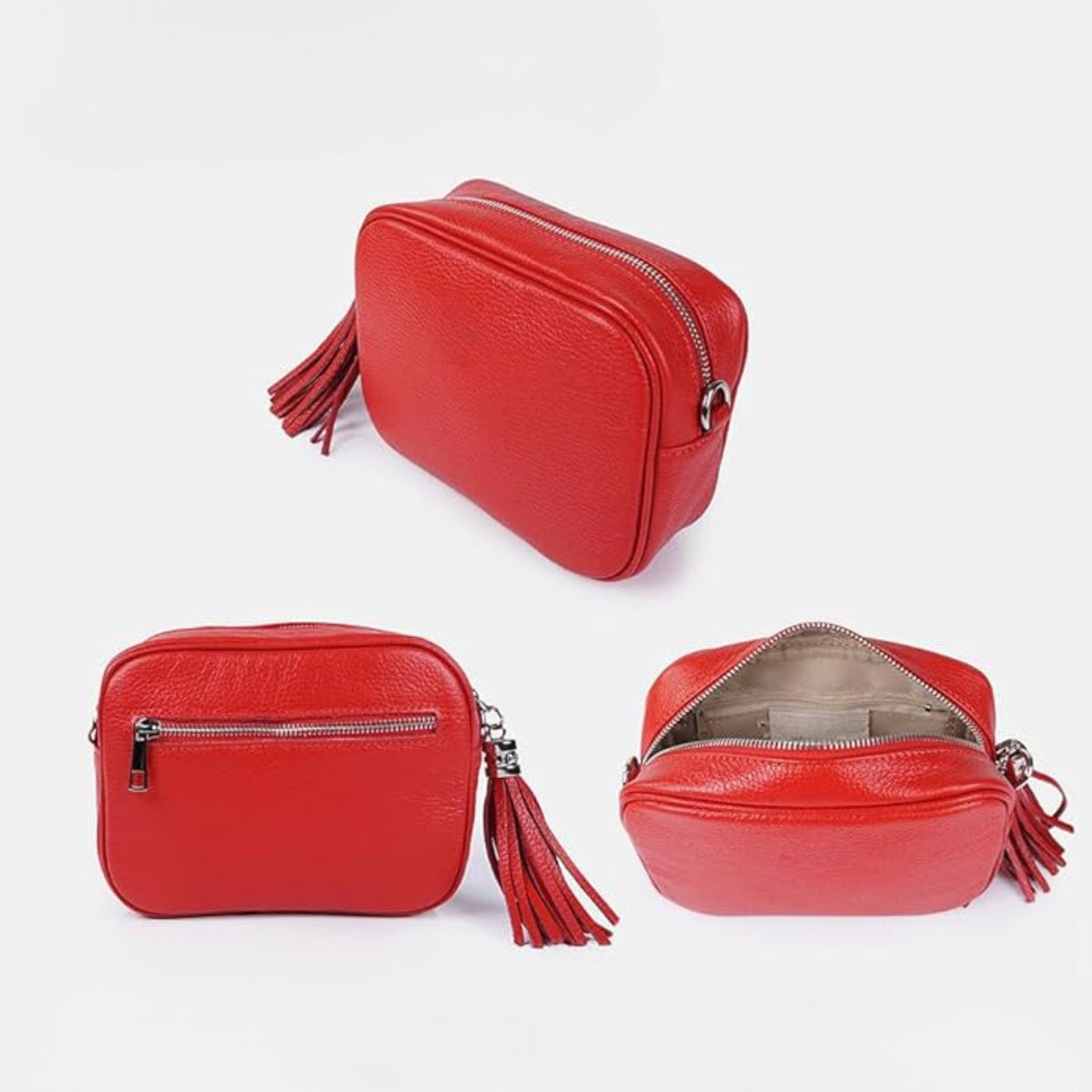 London Alley trendy red colour crossbody bag | With detachable strap