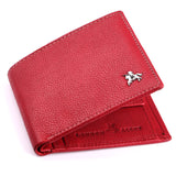 LONDON ALLEY Aston Red Leather  Wallet | RFID Protected | Classic Leather Wallet