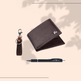 London Alley Premium Wallet Gift Set – 8 Card Slots, Keychain & Pen