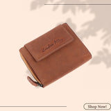 LONDON ALLEY Diva Tan Card Case with Multiple card slots and zippered compartments.