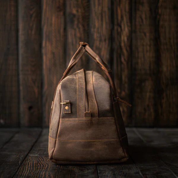 London Alley Vintage Brown Duffle Bag